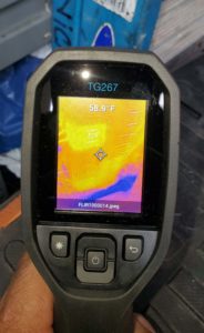 Thermal camera imaging inspection